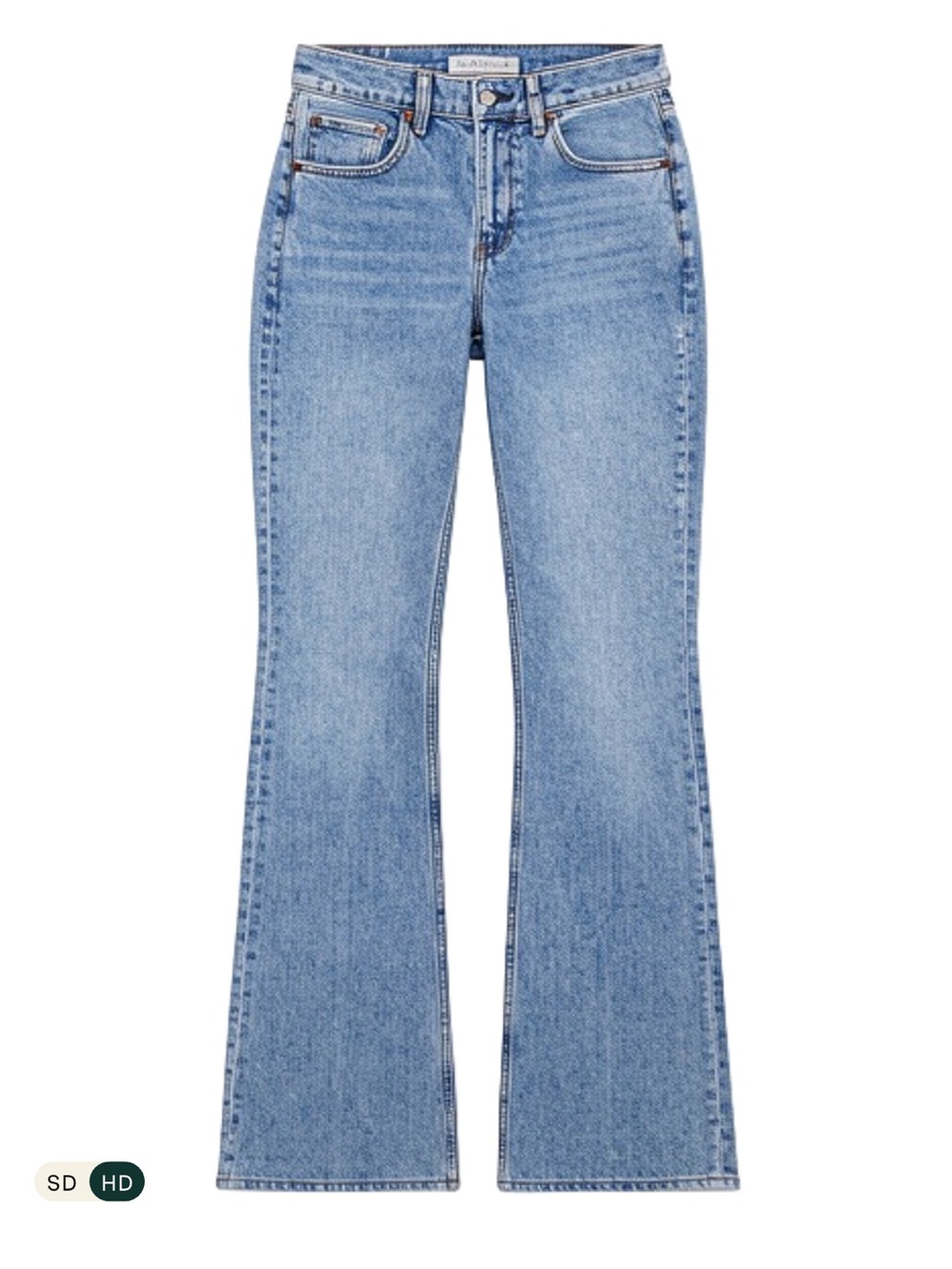 High-Rise Curve Love Light Blue Fray Hem Tall Bootcut Jeans